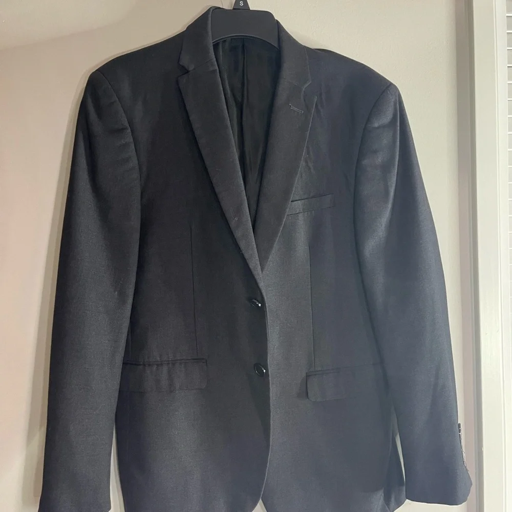 Elegant Charcoal Men's Blazer